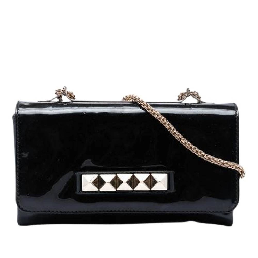Valentino Vintage Pre-owned Vava Voom Clutch - Vintage - Dame - Sort - ONE SIZE - Uld