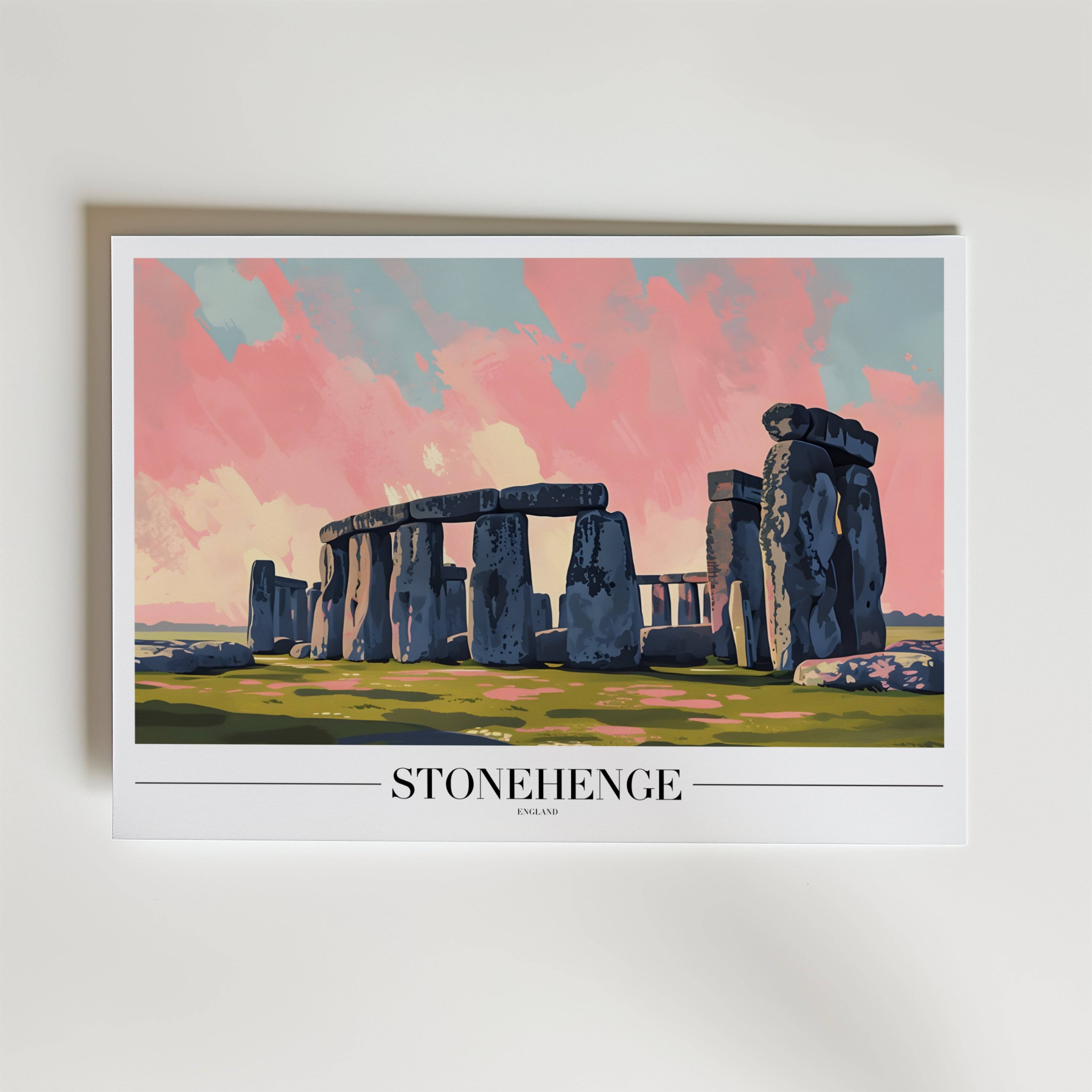 Stonehenge Poster - Premium Canvas 30x40 cm