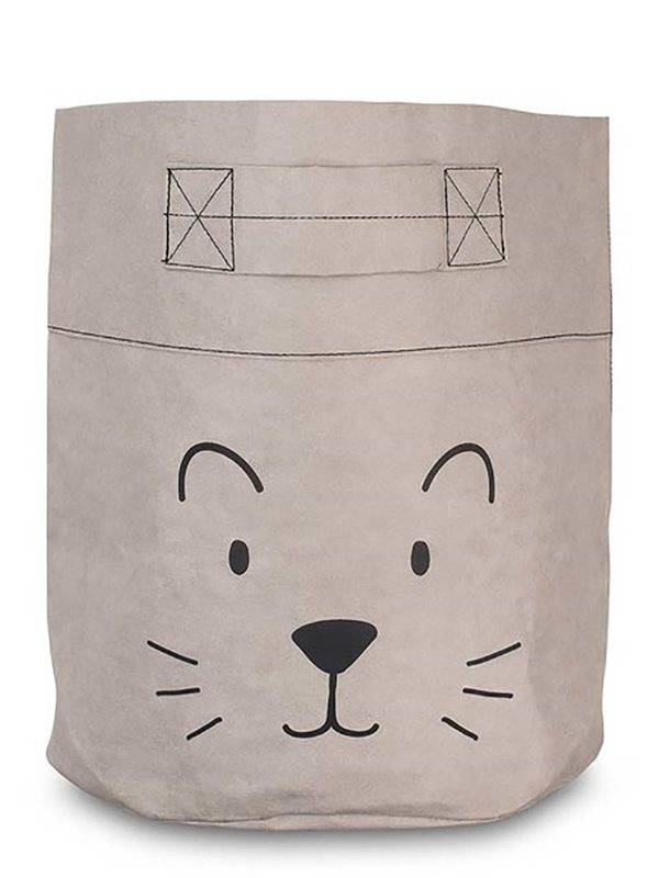 Jollein förvaringskorg XL paper, little lion grey
