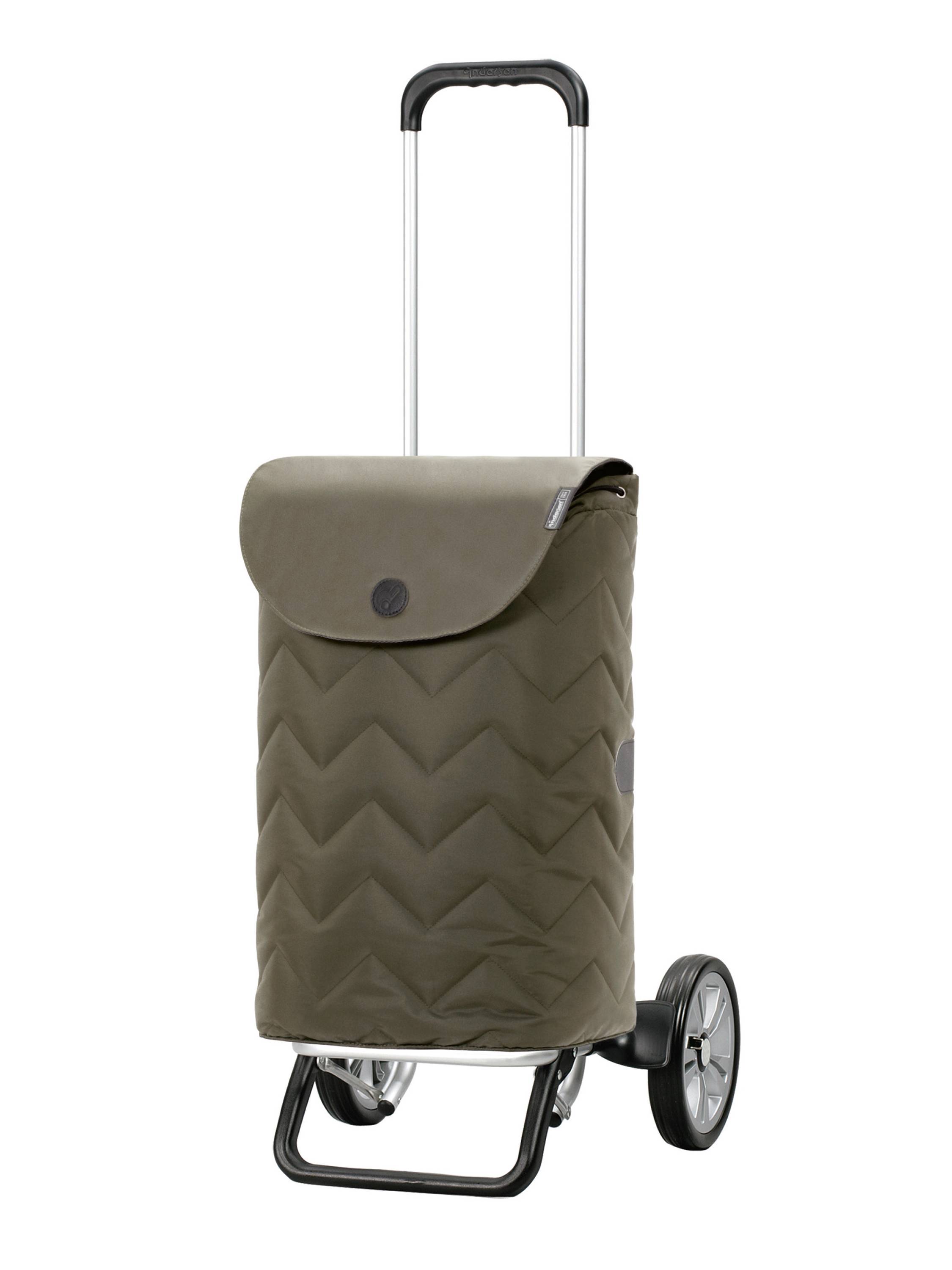 Andersen Shopper Alu Star Shopper Hilma Indkøbstrolley 59 cm  Olivgrøn