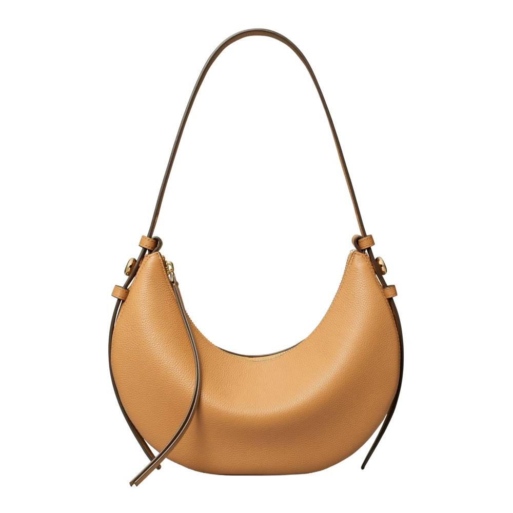 Tory Burch Romy Half Moon Bag - Tasker - Dame - Beige - ONE SIZE - Uld
