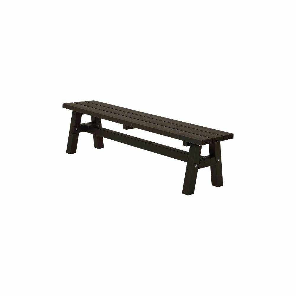 Country plankebænk - 177 cm - Sort.