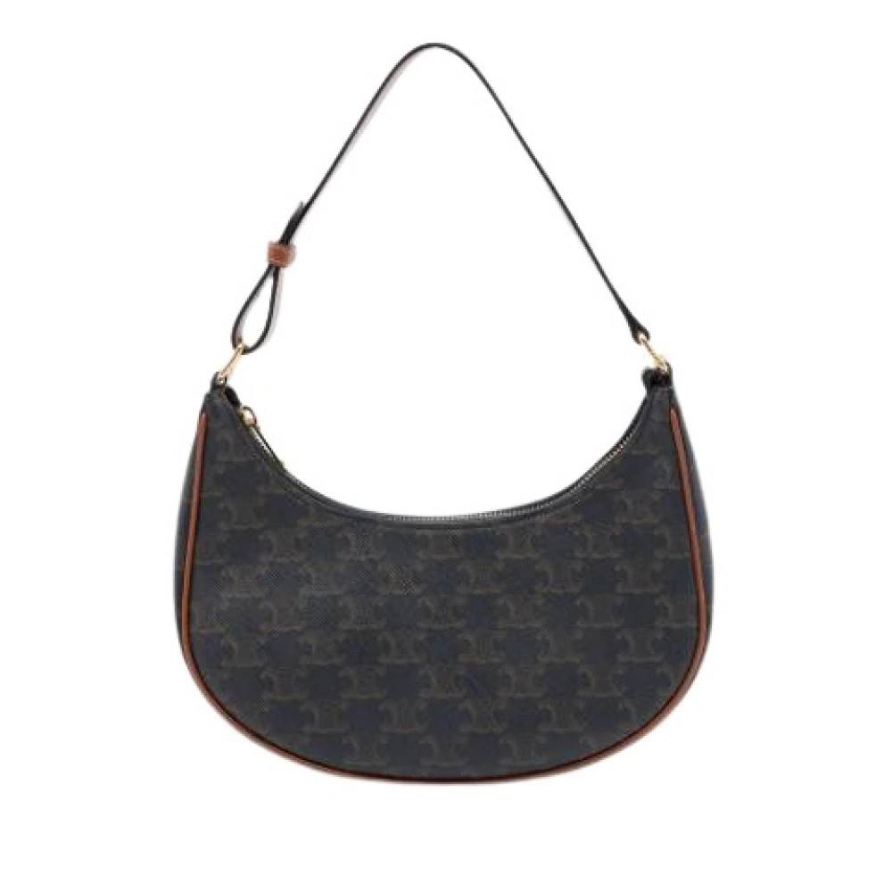 Celine Vintage Pre-owned Ava Skuldertaske - Vintage - Dame - Brun - ONE SIZE - Uld