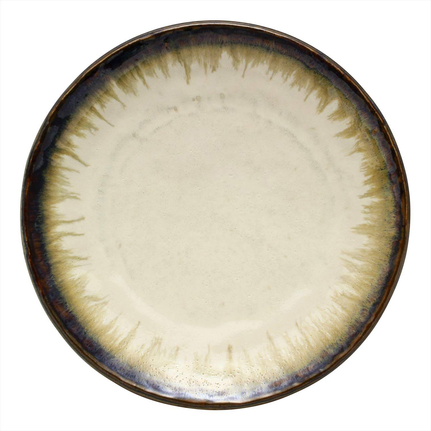 Mino ware pasta Sabisuren K131083 hand-formed dish, pattern,