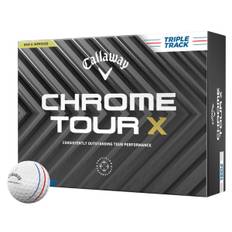 Callaway Chrome Tour X Triple Track Golf Balls - White Dozen