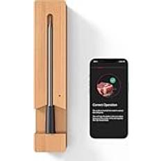 Kötttermometer trådlös, Bluetooth grilltermometer med app, IP67 vattentät stektermometer trådlös, meat grilltermometer för ugn grillrök, rotisserie airfryer