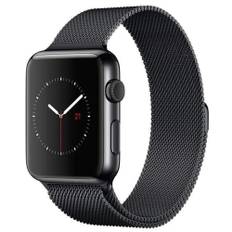 SKALO Milanese Loop Apple Watch SE 44mm - Sort