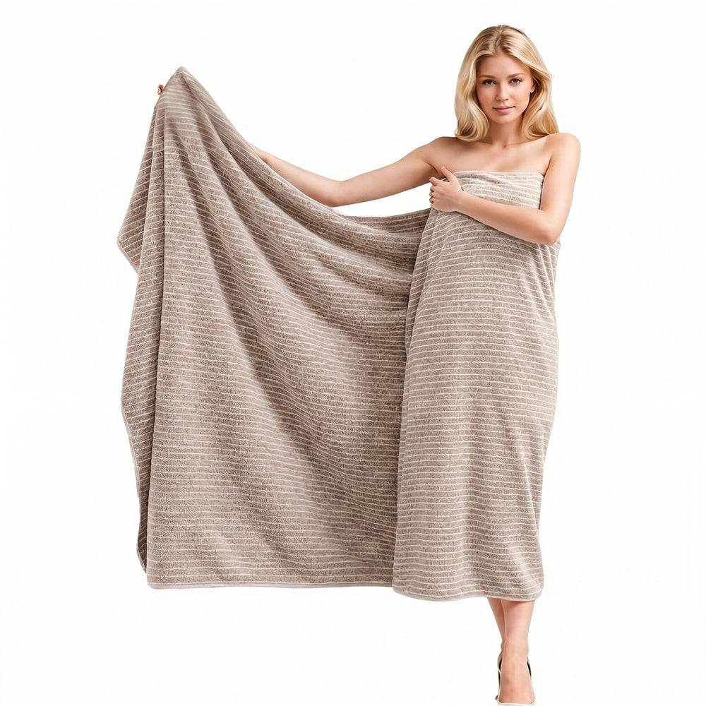 Badlakan i korallfleece 105 × 200 cm