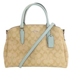 Coach Pre-owned, Pre-owned, Dame, Beige, ONE SIZE, Uld, Pre-owned canvas håndtasker