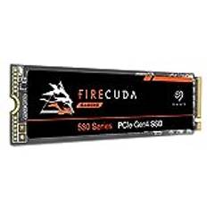 Seagate FireCuda 530 4 TB Solid State-Drive – M.2 PCIe Gen4 × 4 NVMe 1.4, hastigheter upp till 7300 MB/s, kompatibel PS5 intern SSD, 3D TLC NAND, 1275 TBW, 1,8 m MTBF, 3 år Rescue Services