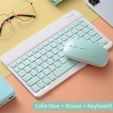 10.4 pro bluetooth tangentbord mus kombinationsset laddningsbart ljudlös ergonomiskt tangentbord mini multimedia för ipad surfplatta telefon pc