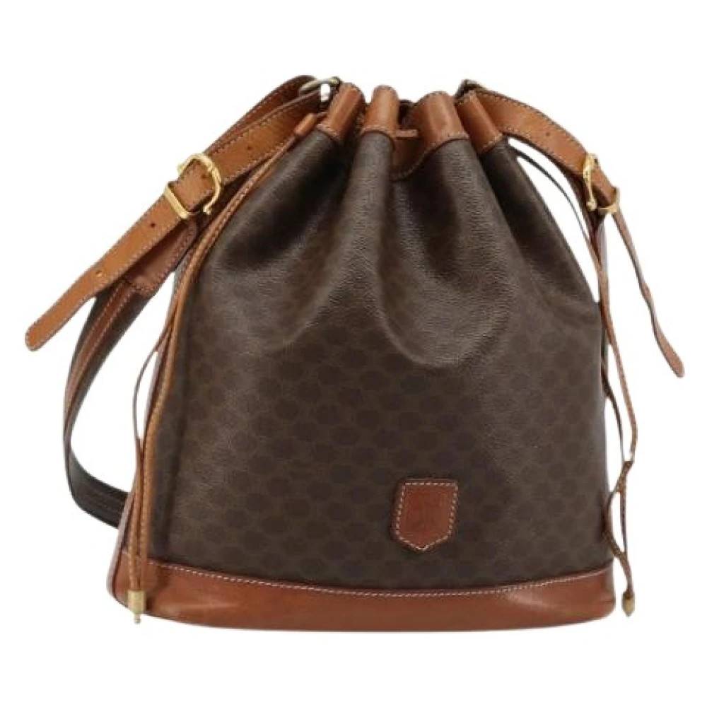 Celine Vintage - Pre-owned Vintage Canvas Bucket Bag Vintage - Dam - ONE Size - Läder