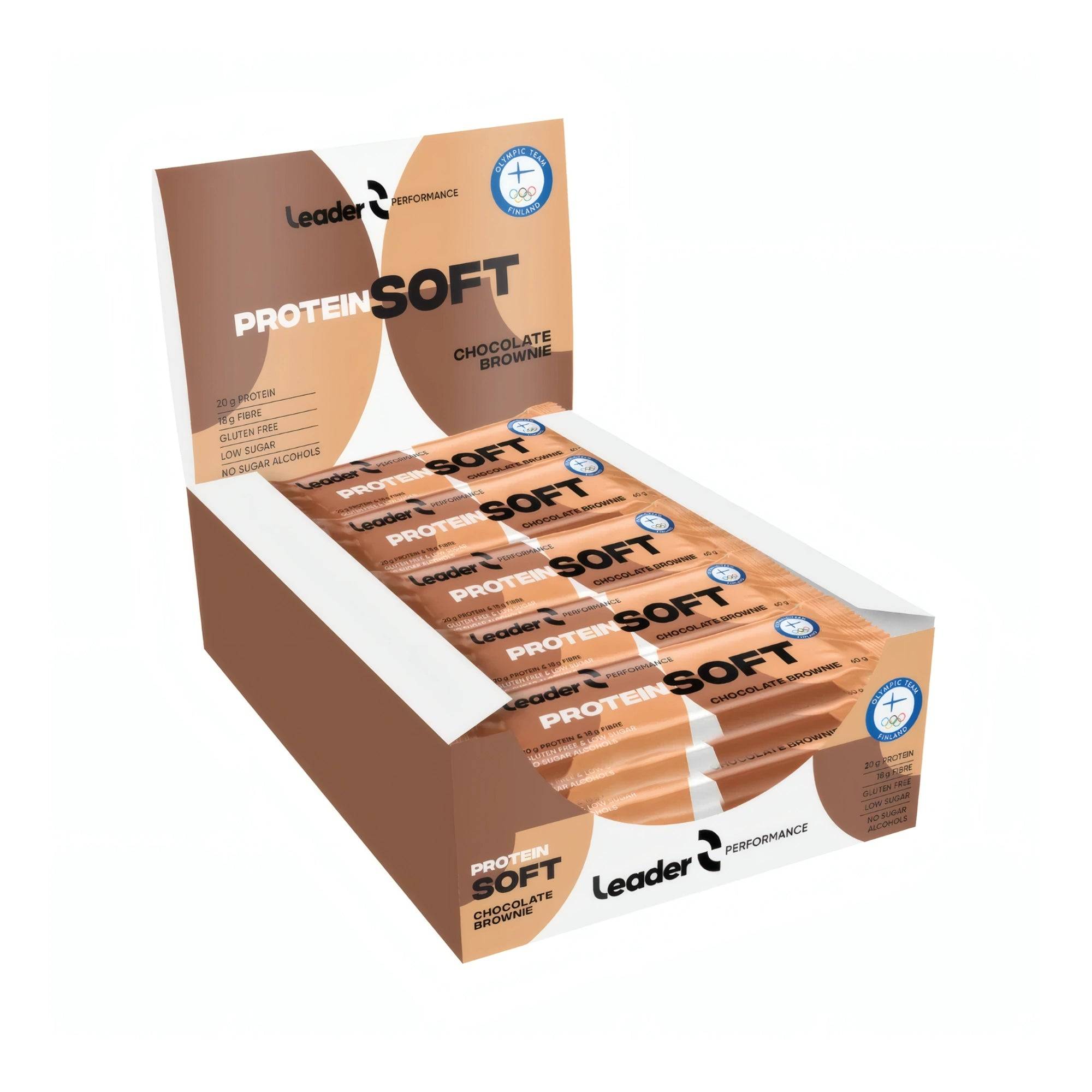 24 X Leader Performance Soft Bar 60 G Mixlåda