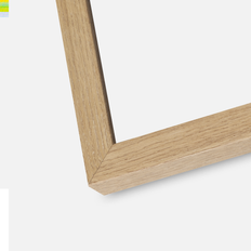 Ramme Hermes Naturlig Eg 45x60 cm - Passepartout Hvid 35x50 cm