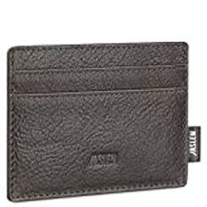 JASLEN - Korthållare för Man. Läder. RFID-skydd. Jaslen Brand, Brown