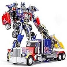 Transformer-Toys-leksaker: KM-01S, Optimus-Prime Transformer-Toys-leksaker, Magmuskellegeringsversion OP Column, Toy Height Inches