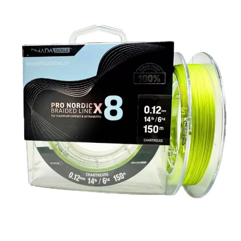Pro Nordic Braided line 8X Chartreuse (0,28 mm)