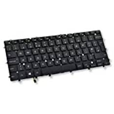 Dell Inspiron 15 7547 7548, XPS 13 9343 9350 9360 brittiskt bakgrundsbelyst tangentbord 7DTJ4