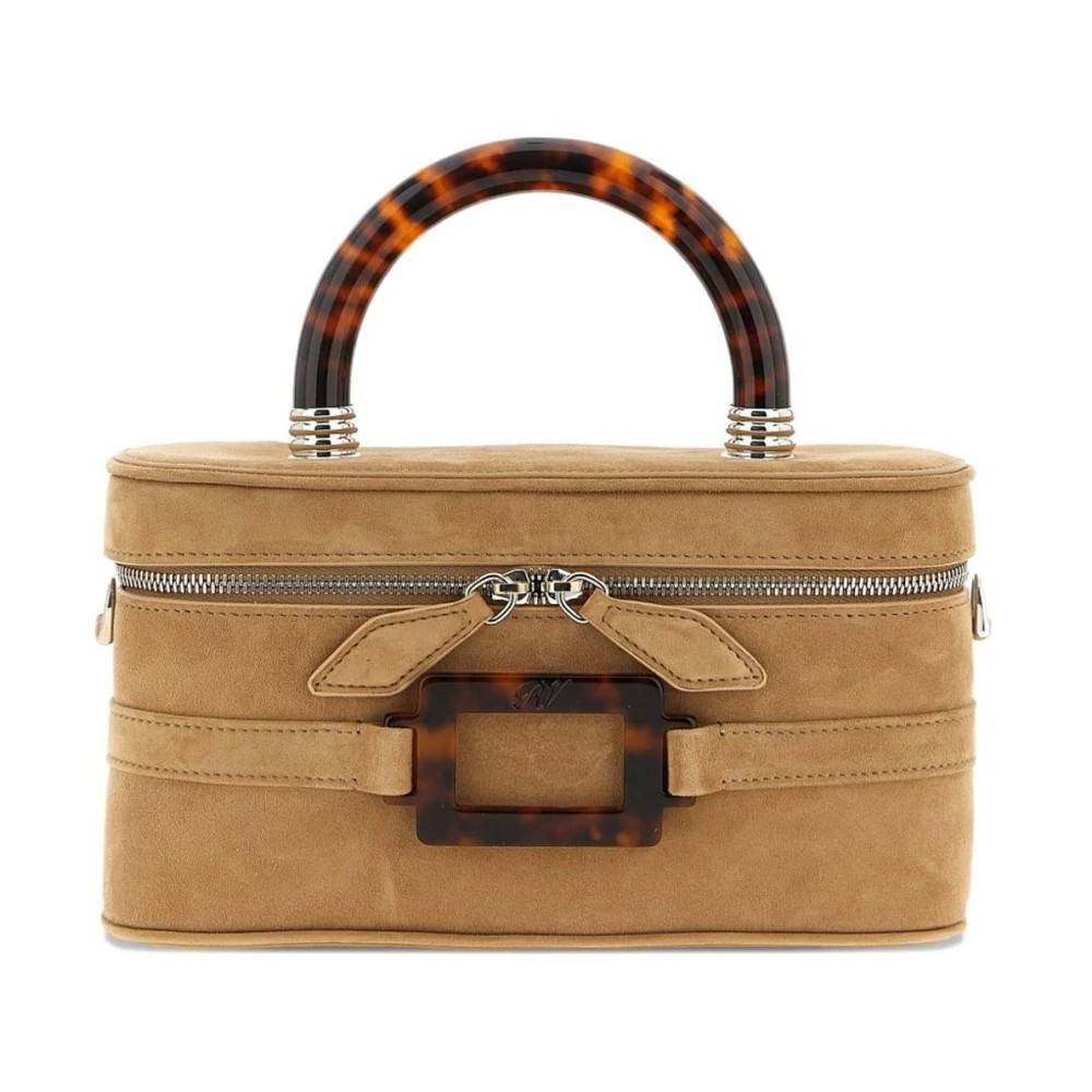 Roger Vivier Belle Viver Structured Vanity Case Top Handle Bag - Tasker - Dame - Beige - ONE SIZE -