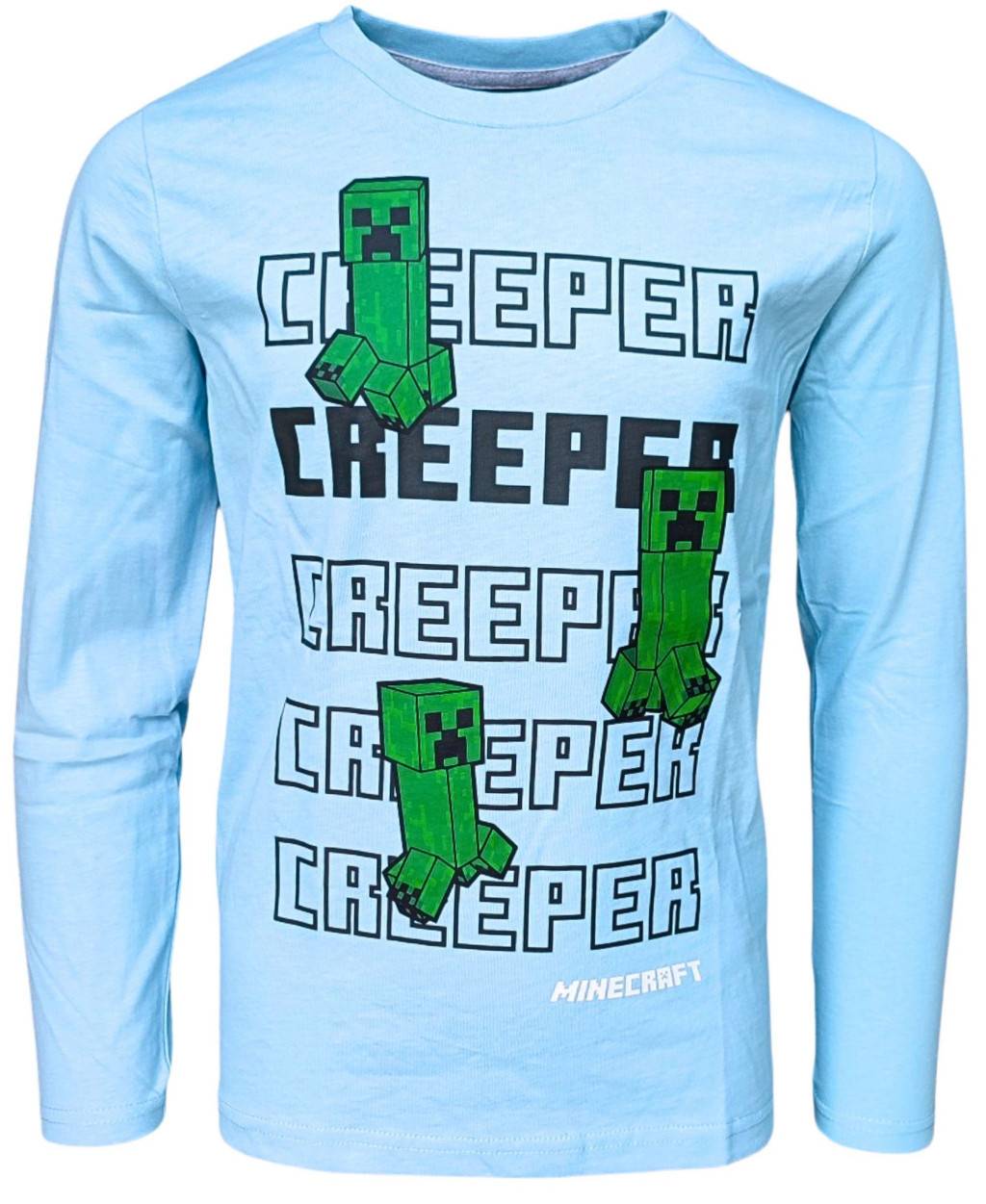 Minecraft Creeper barntröja med lång ärm, 12 år