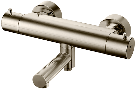 Termostatisk bad- och duschblandare EVM022-150 Borstad Nickel Mässing