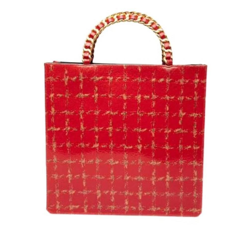 Chanel Vintage Pre-owned Patent Leather Tote - Vintage - Dame - Rød - ONE SIZE - Læder