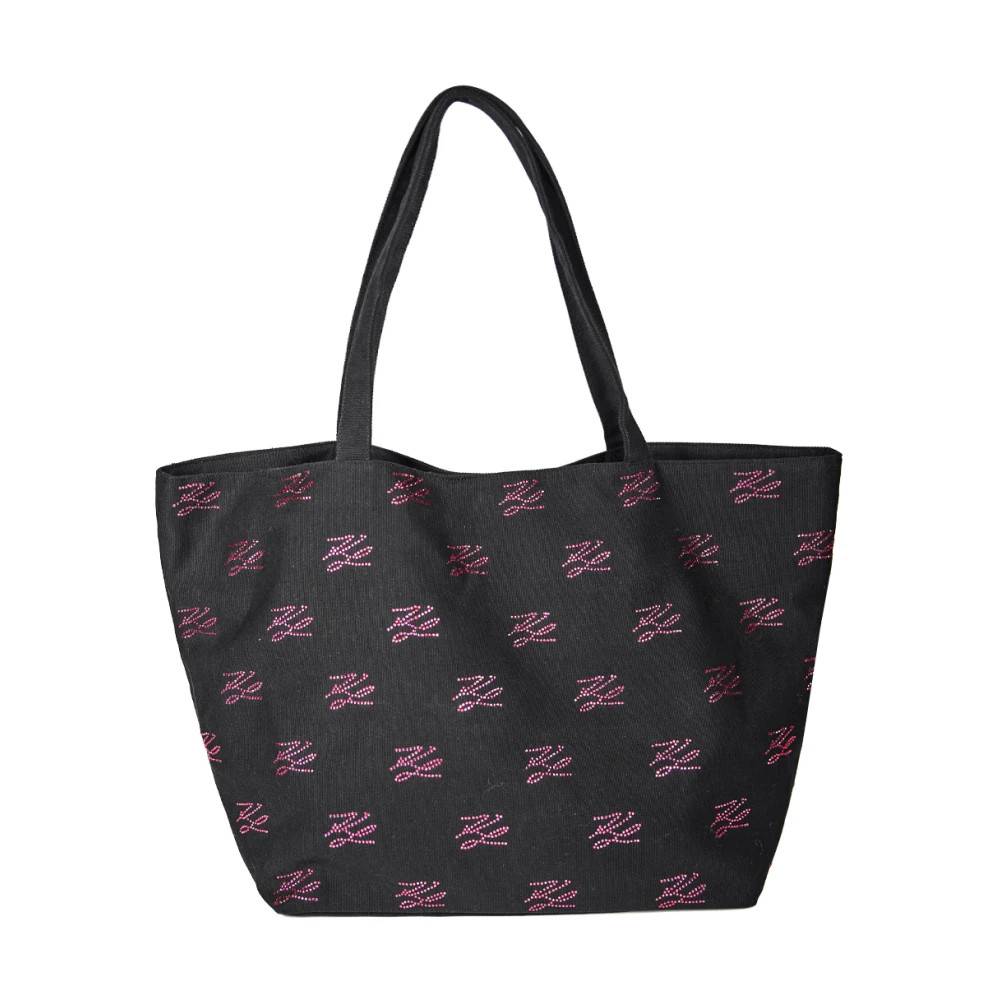 Karl Lagerfeld Autograph Shopper - Tasker - Dame - Sort - ONE SIZE - Bomuld