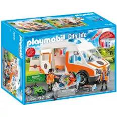 Playmobil Ambulance med blinkende lys