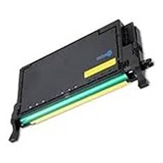 SIMPLETEK - Gul CLP 620 toner kompatibel med Samsung CLP620 ND 670 ND CLX 6220 FX 6250 FX-Y5082L Kapacitet 4 000 sidor