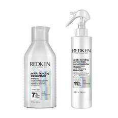 Redken Acidic Bonding Concentrate Shampoo 300ml & Acidic Bonding Concentrate Lightweight Liquid Conditioner 190ml Duo