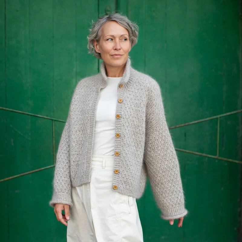 Garnpakke - Anne Ventzel- Honey Jacket Lys Grå 7