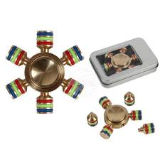 Deluxe Turbo/Fidget Spinner i Metal Med 6 Vinger
