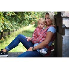 Yaro vävd sjal - La Vita Hot-coral Arctic-blue - 7