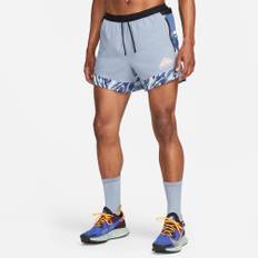 Nike - Dri-FIT Flex Stride 5" Brief-Lined Trail løbeshorts - Herre  - 2XL  - Blå