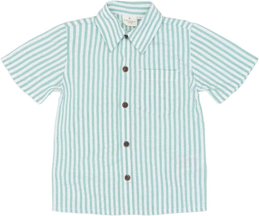 The New Tnsttate S_S Shirt Stl. 86 pojkar - Skjortor Från Magasin - Créme De Menthe S (86)