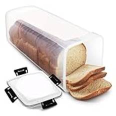 Bread Storage Container, Clear Bread Box, Airtight Bread Holder, Sandwich Bread Container, Tall Bread Saver, Homemade Bread Keeper, Kitchen Bread Box, Transparent Bread Container