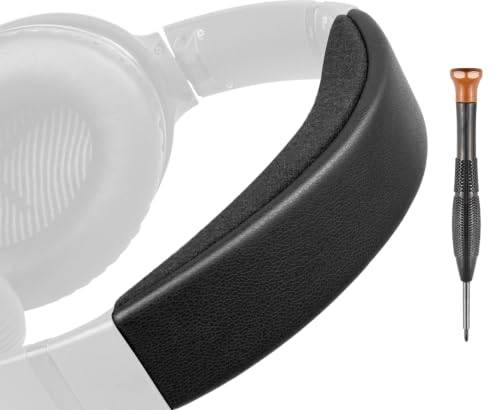 SOULWIT ersättnings huvudband set, pannband huvudbygel kudde för Bose QC35 & QuietComfort 35 II (QC35 ii) hörlurar, enkel DIY-installation ersättande Pannbandsplatta Kuddar-Svart