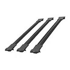 apline Kompatibel med Jeep Renegade (BU) 2014–2025 Fly Model relinghållare takräcke bil bagagehållare svart aluminium 3 stänger