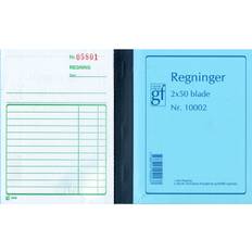 Regningsblok med moms, 2 x 50 blade, 10,8 x 15 cm (nr. 10002)