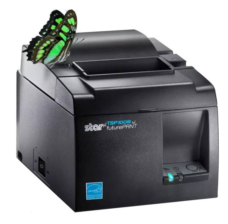 Kvittoskrivare, LAN, iZettle-godkänd, Star TSP143III LAN (Svart)