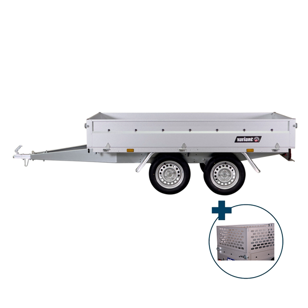Variant 756 A ladtrailer - 750 kg | Inkl. pladegitter og montering.