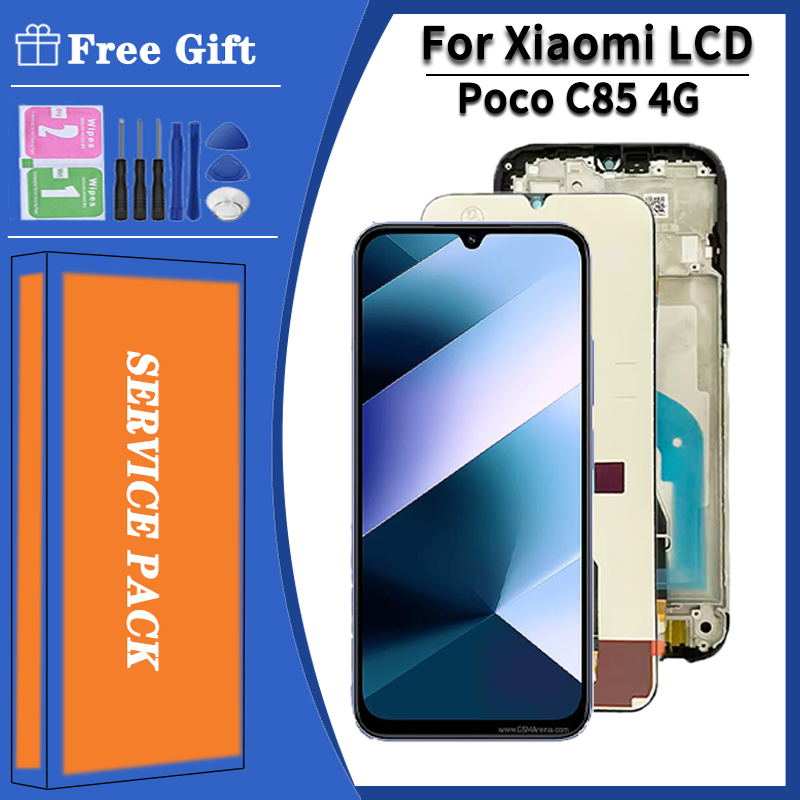 6.9" Screen For Xiaomi Poco C85 4G LCD Display Touch Screen Digitizer Assembly For Poco C85 Dsiplay Screen Replacment