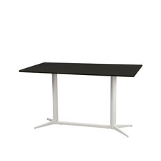 Cane-Line - Cafebordsunderrede rekt. - Drop - Sand/bordsskiva 130X75 cm - Drop - Lava Grey - Småbord och sidobord utomhus - Grå