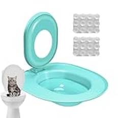 Cat Toilet Training Kit | Cat Toilet Seat | Cat Toilet | | Toilet Litter Box Trainer | Reusable Urinal Seat Potty Cat Hygiene Trainer for Pet Care Train Your Cat to Use the Toilet