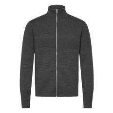 MADS NØRGAARD Wool Klemens Zip Knit |Grey |XS