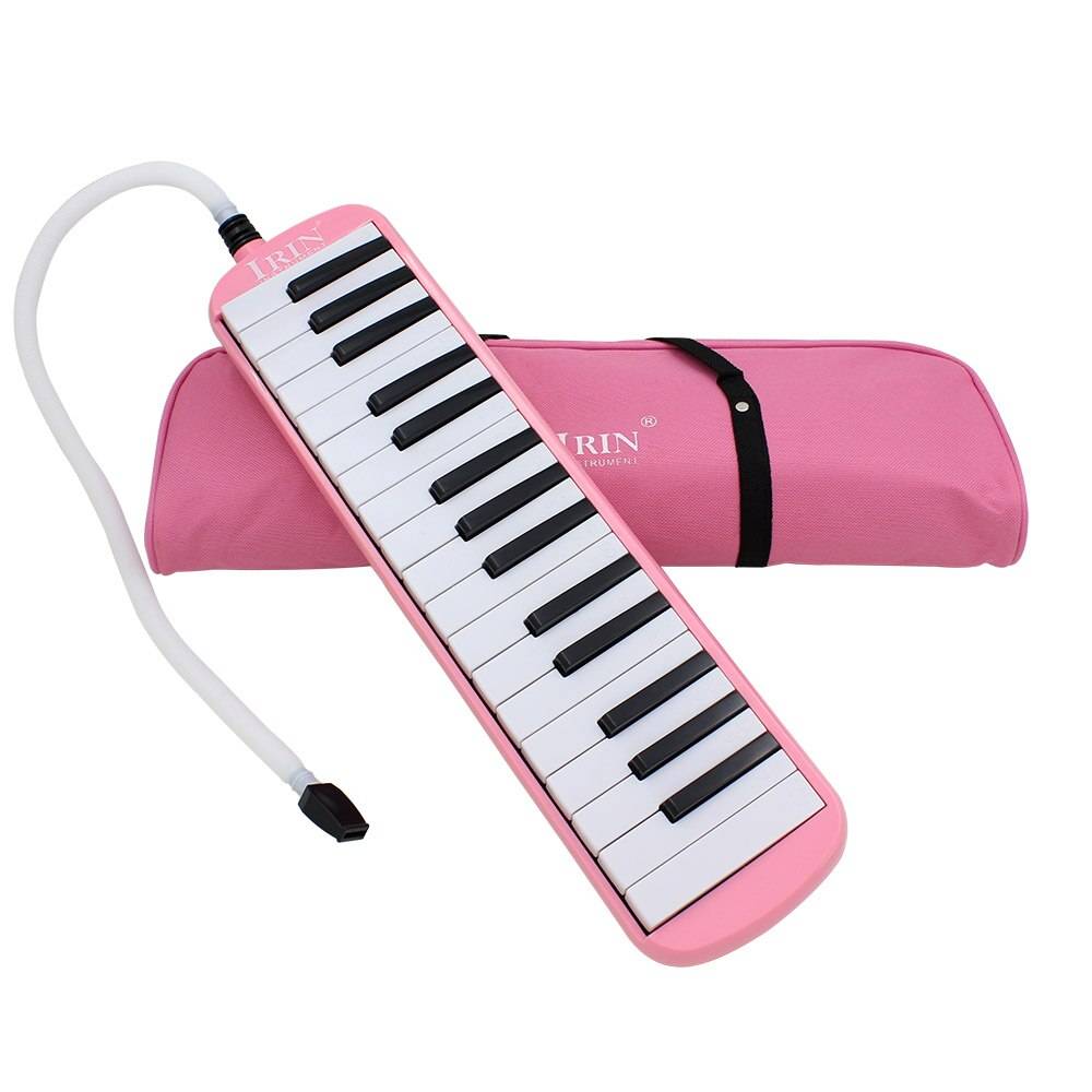 32 tangenter melodica piano keyboard melodica 5 färger musikinstrument för musikälskare nybörjare med bärväska