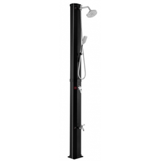 Solar havebruser med håndbruser i PVC og metal H217 cm - Sort