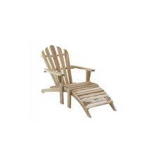 Adirondack stol med fodskammel - Classic teak
