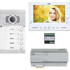 Grothe V-2V-VMO-ASA1-02WE Video-porttelefon 2-tråds, WiFi Komplett-set Svart