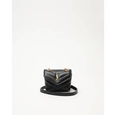 SAINT LAURENT Micro Loulou Airpods Crossbody Bag - Black